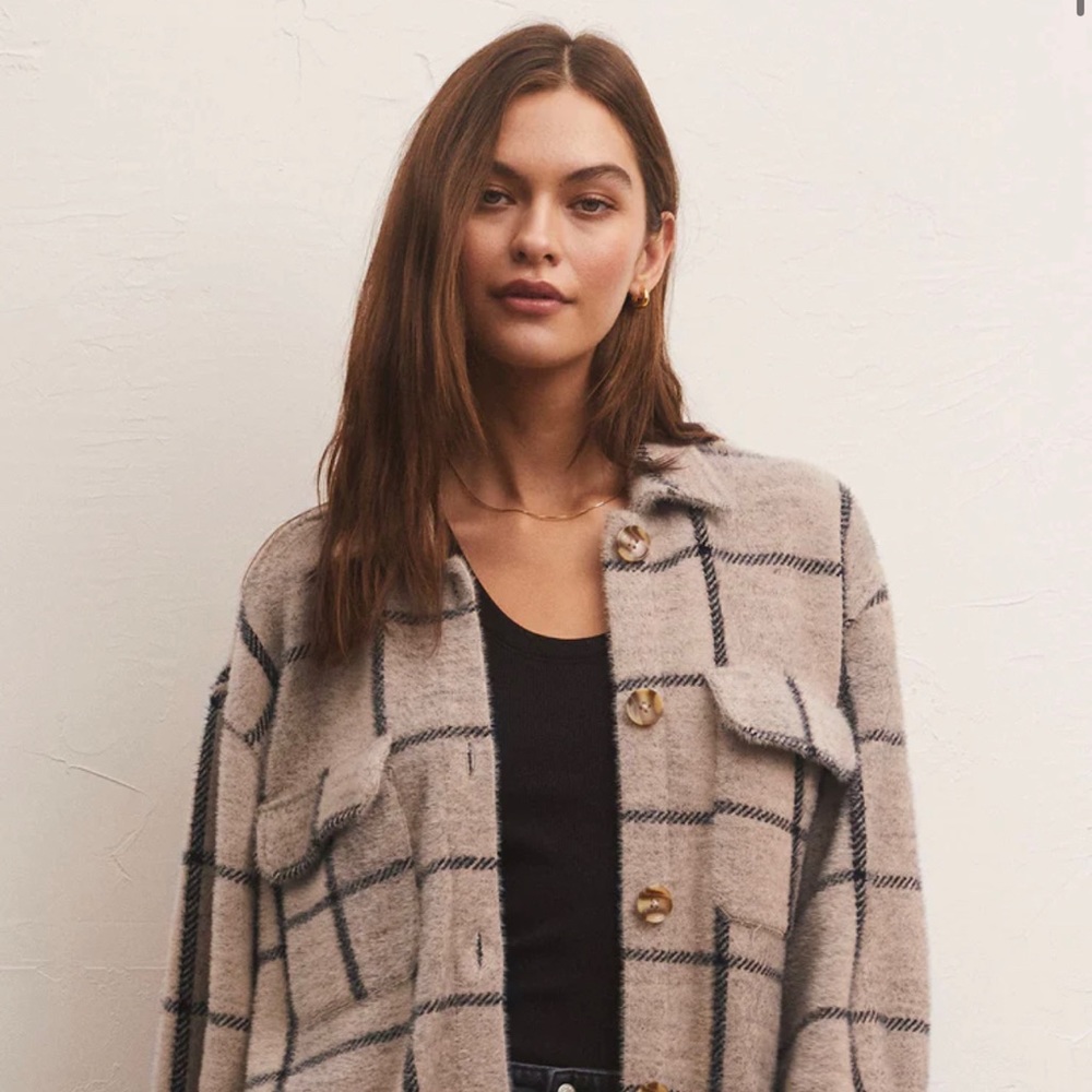 Zsupply Plaid Tucker Jacket Like New